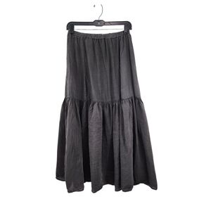 Cachaca Women's Lightweight Tiered A-line Midi Skirt - S